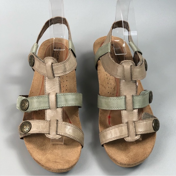 Rockport Cobb Hill Collection Harper Wedge Sandals - Picture 1 of 14